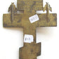 RUSSIAN ORTHODOX BRONZE WALL ICON CROSS w/ ANGELS antique 18th CENTURY