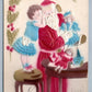 SANTA w/ DOLLS CHRISTMAS ANTIQUE EMBOSSED POSTCARD