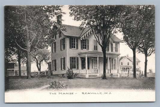 REAVILLE NJ THE MANSE ANTIQUE POSTCARD