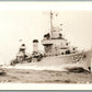 MILITARY SHIP USS GLEAVES VINTAGE REAL PHOTO POSTCARD RPPC