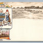 PHILADELPHIA PA ATLANTIC CITY HERALDIC ANTIQUE POSTCARD R.TUCK PRIVATE MAILING
