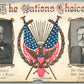 W. BRYAN vs J. KERN NATIONS CHOICE FOR PRESIDENT PATRIOTIC ANTIQUE POSTCARD