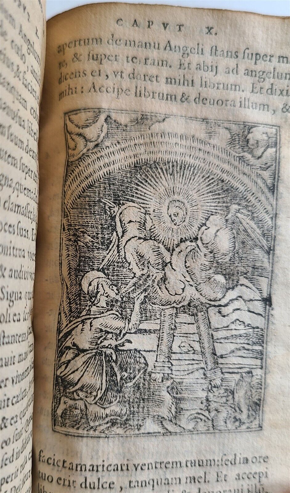 1578 BIBLE in LATIN ILLUSTRATED NEW TESTAMENT VELLUM BOUND 16th CENTURY antique