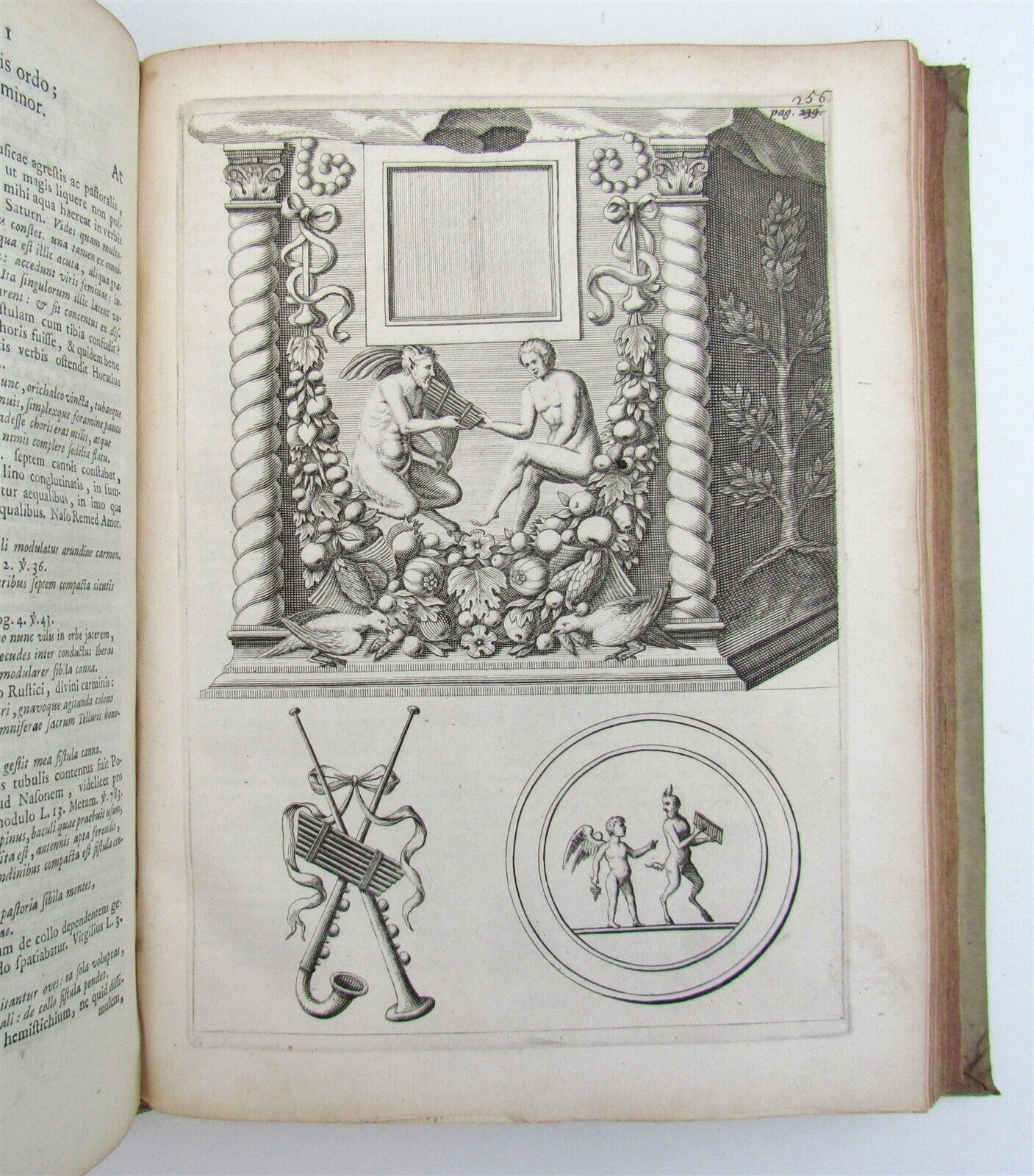 1708 TIBULLUS LATIN POETRY ARMORIAL VELLUM BINDING antique ILLUSTRATED