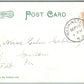 WASHINGTON NJ BELVIDERE AVENUE 1907 UNDIVIDED ANTIQUE POSTCARD w/ CORK CANCEL