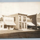 RADCLIFFE IA ANTIQUE REAL PHOTO POSTCARD RPPC STREET SIGNS R.H.BERGFIELD SELZ