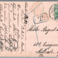 SCHONEBECK GERMANY BRIDGE 1912 ANTIQUE POSTCARD w/ STAMP