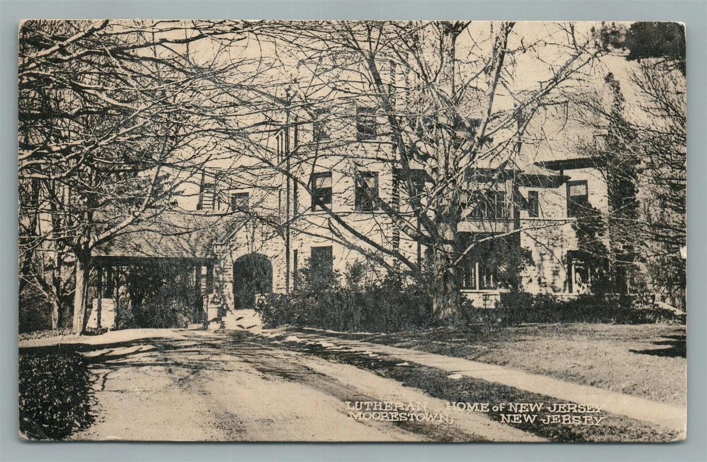 MOORESTOWN NJ LUTHERAN HOME VINTAGE POSTCARD