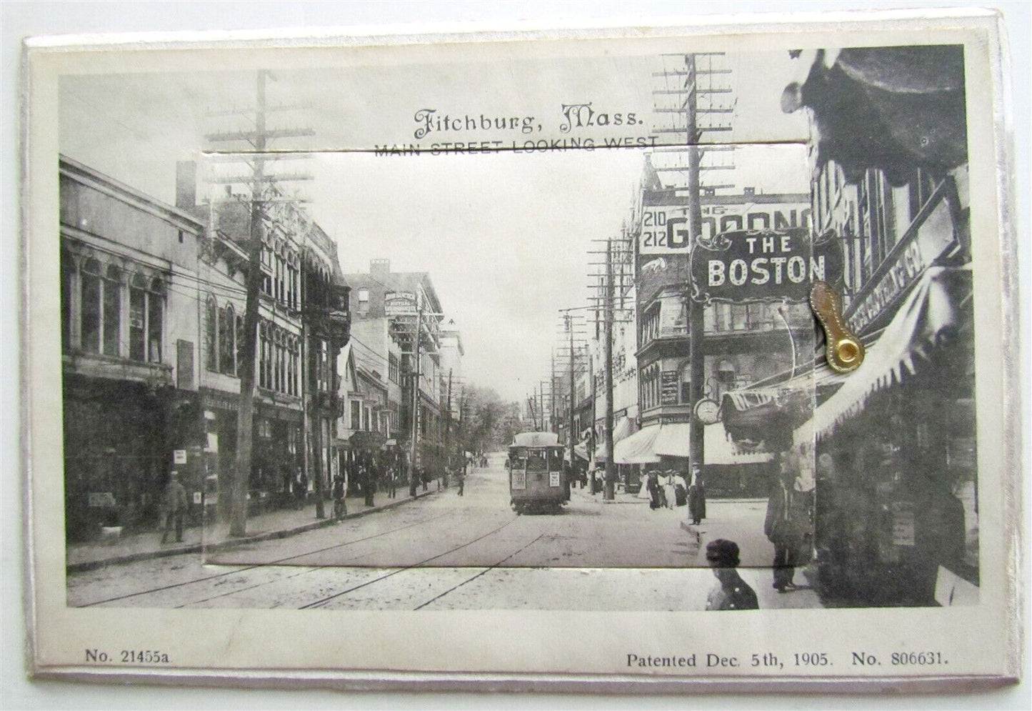 FITCHBURG MA ANTIQUE POSTCARD w/ MINIATURE FOLDING VIEWS