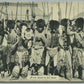 AFRICA WAR DANCE IN FULL DRESS ANTIQUE POSTCARD