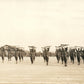 MILITARY DRILL w/ RIFLES WWI ERA ANTIQUE REAL PHOTO POSTCARD RPPC