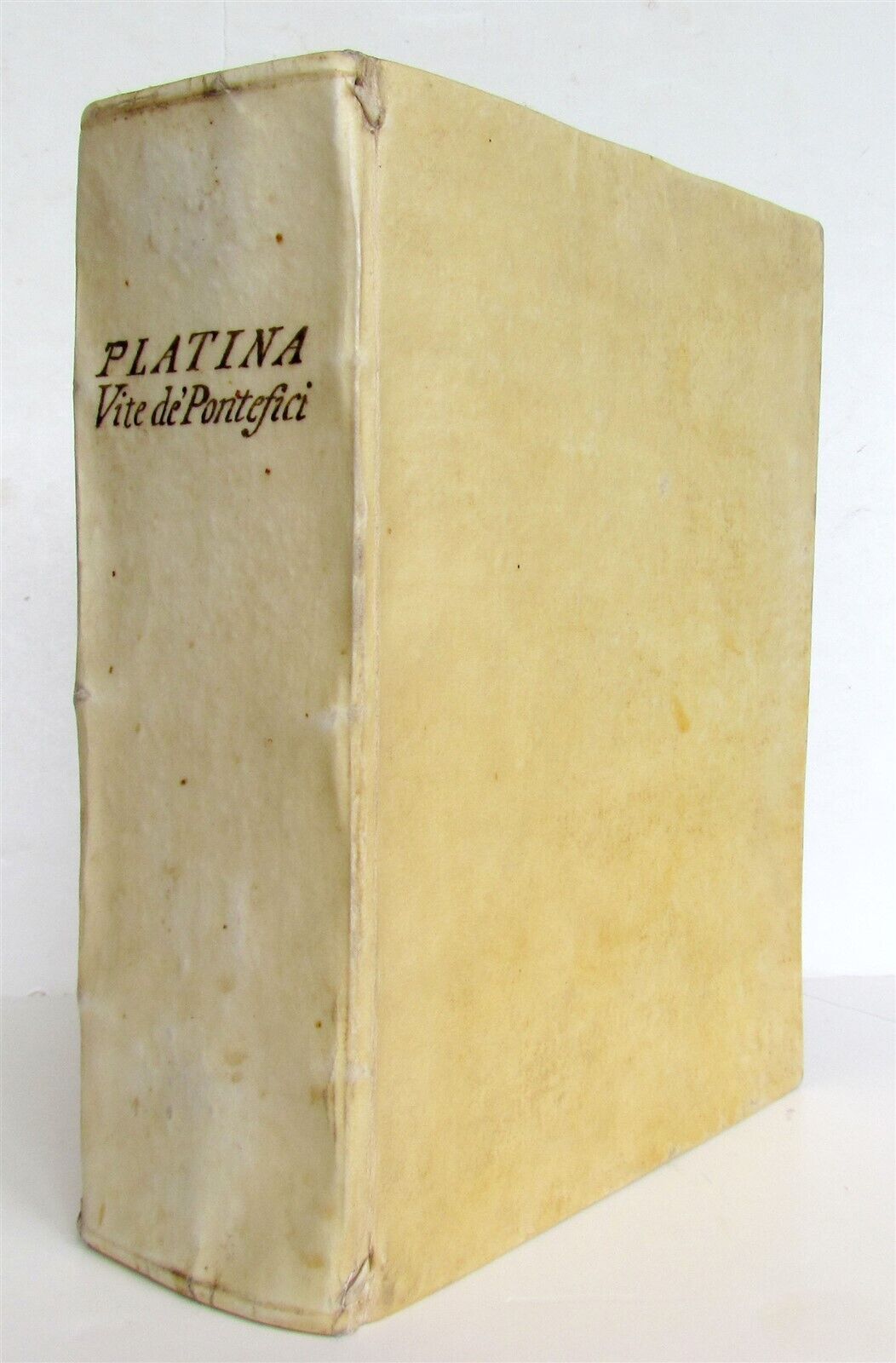 1643 BARTOLOMEO PLATINA LIVES of POPES antique 17th CENTURY ILLUSTRATED