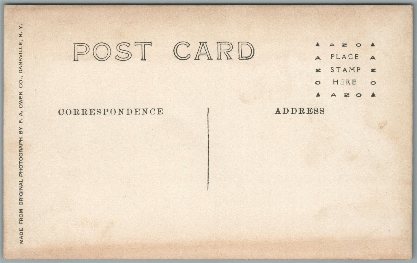 DANSVILLE NY LOWER MAIN STREET ANTIQUE REAL PHOTO POSTCARD RPPC