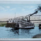 VINTAGE UNDIVIDED POSTCARD STERN-WHEEL BOAT ON OHIO AT WHEELING WEST VIRGINIA