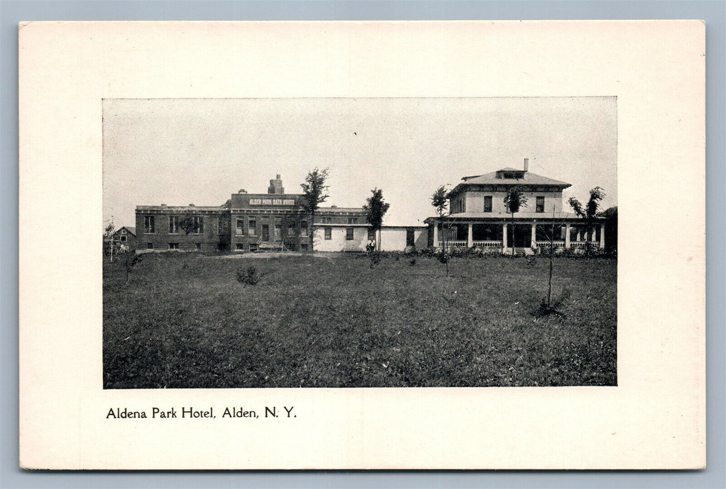 ALDEN NY PARK HOTEL ANTIQUE POSTCARD