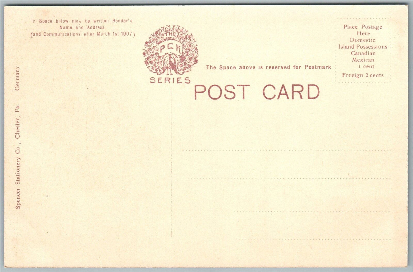 MEDIA PA FIRST PRESBYTERIAN CHURCH ANTIQUE POSTCARD