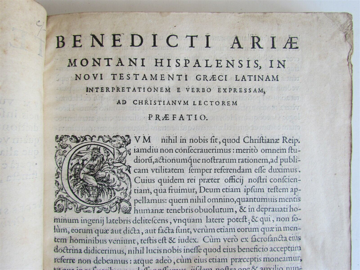 1584 GREEK BIBLE PLANTIN NEW TESTAMENT antique RARE 16th CENTURY FOLIO BIBLIA