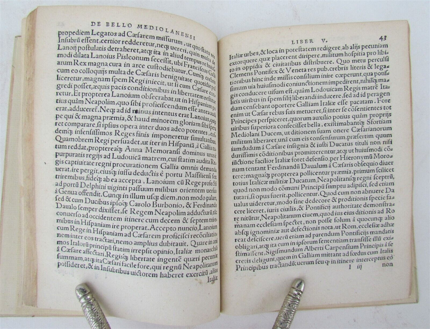 1532 HISTORY OF MILAN WAR antique book in ITALIAN by Galeazzo Capella 16th cent.