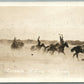 COSSACK RIDING US ARMY WWI CAVALRY ANTIQUE REAL PHOTO POSTCARD RPPC
