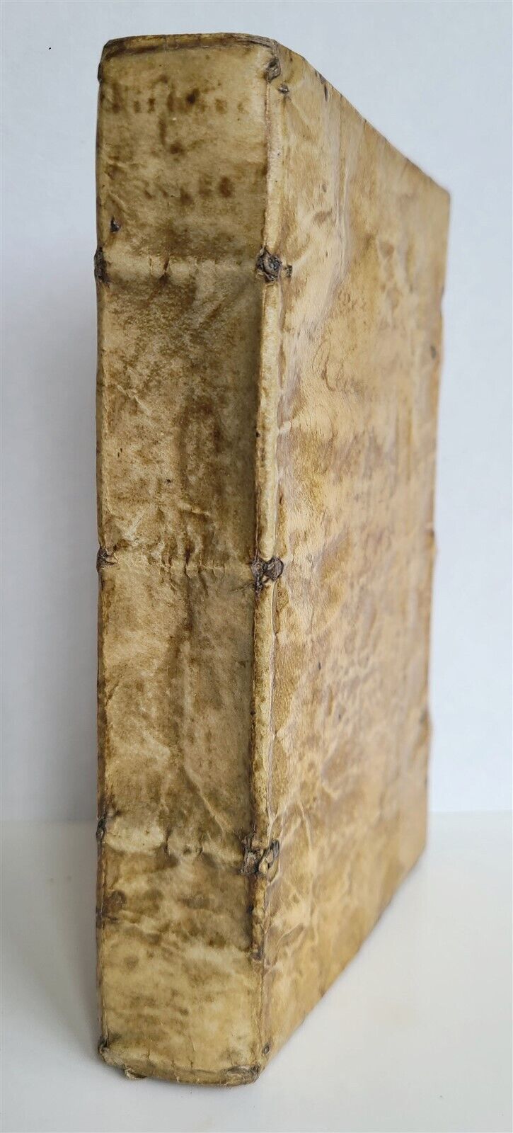 1599 L'HISTOIRE MEMORABLE DE NOSTRE DAME DE LORETTE antique VELLUM in French