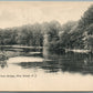 PINE BROOK NJ PASSAIC RIVER FROM BRIDGE ANTIQUE POSTCARD