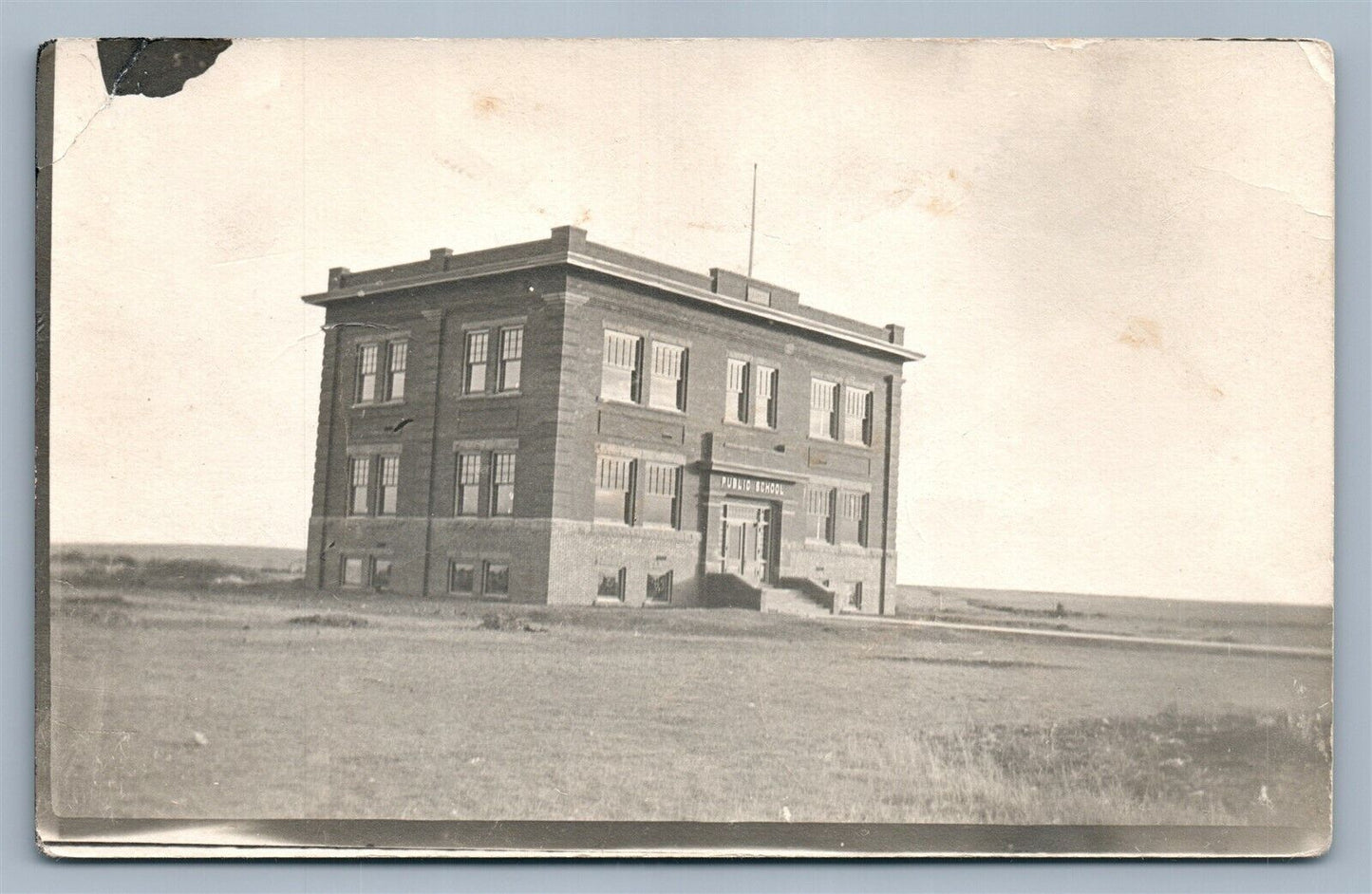 ONIDA SD SCHOOL ANTIQUE REAL PHOTO POSTCARD RPPC