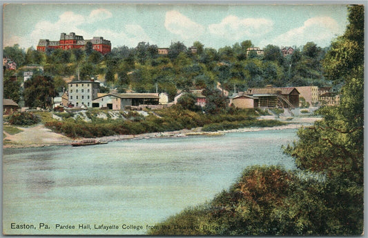 EASTON PA LAFAYETTE COLLEGE ANTIQUE POSTCARD