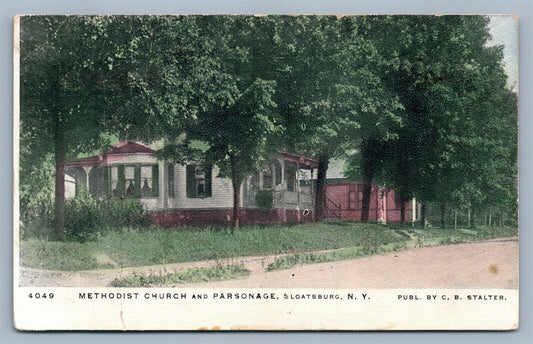SLOATSBURG NY METHODIST CHURCH ANTIQUE POSTCARD
