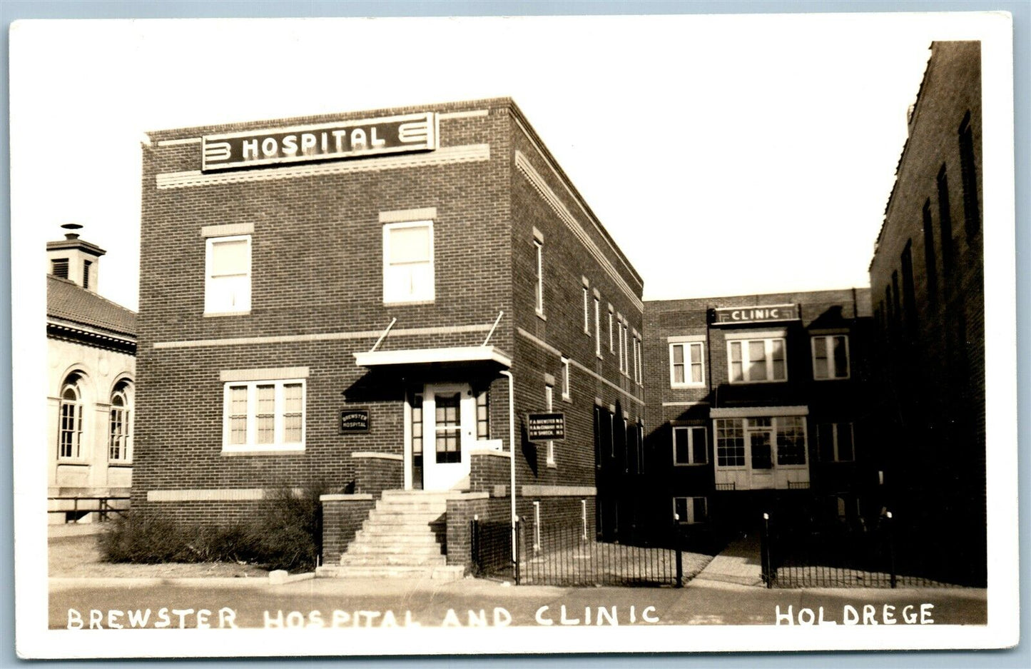 HOLDREGE NE REWSTER HOSPITAL ANTIQUE REAL PHOTO POSTCARD RPPC