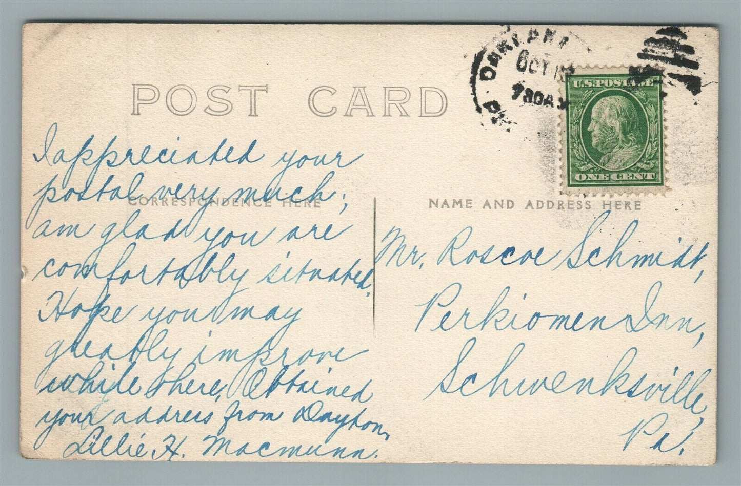 OAK LANE PA ASBURY LAKE ANTIQUE REAL PHOTO POSTCARD RPPC