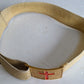 1900s ANTIQUE MASONIC UNIFORM WHITE LEATHER BELT w/ BUCKLE