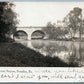 PARADISE PA RAILROAD BRIDGE ACROSS PEQUEA ANTIQUE REAL PHOTO POSTCARD RPPC