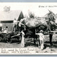 VAN BUREN AR EXAGGERATED HORSES VINTAGE REAL PHOTO POSTCARD RPPC