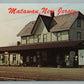 MATAWAN NJ TRAIN STATION RAILROAD RAILWAY DEPOT VINTAGE POSTCARD