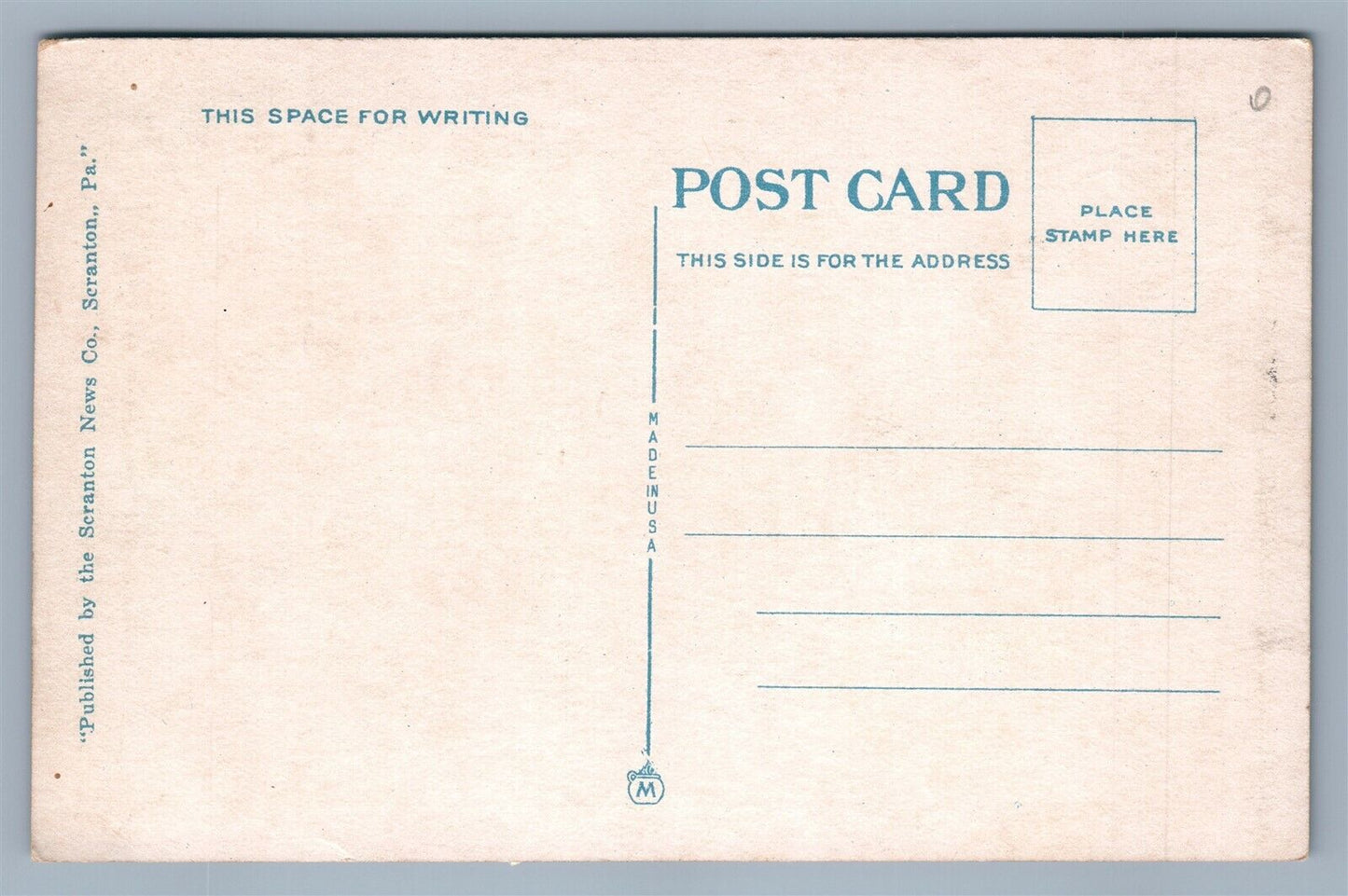 HALLSTEAD PA between SCRANTON & BINGHAMPTON NY ANTIQUE POSTCARD