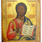 RUSSIAN ICON of JESUS CHRIST 19th CENTURY ANTIQUE hand painted HIGH QUALITY