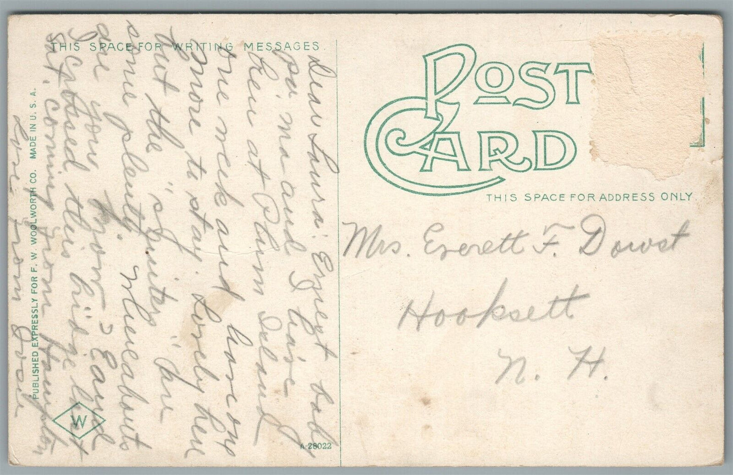 NEWBURYPORT MA RAILROAD BRIDGE ANTIQUE POSTCARD