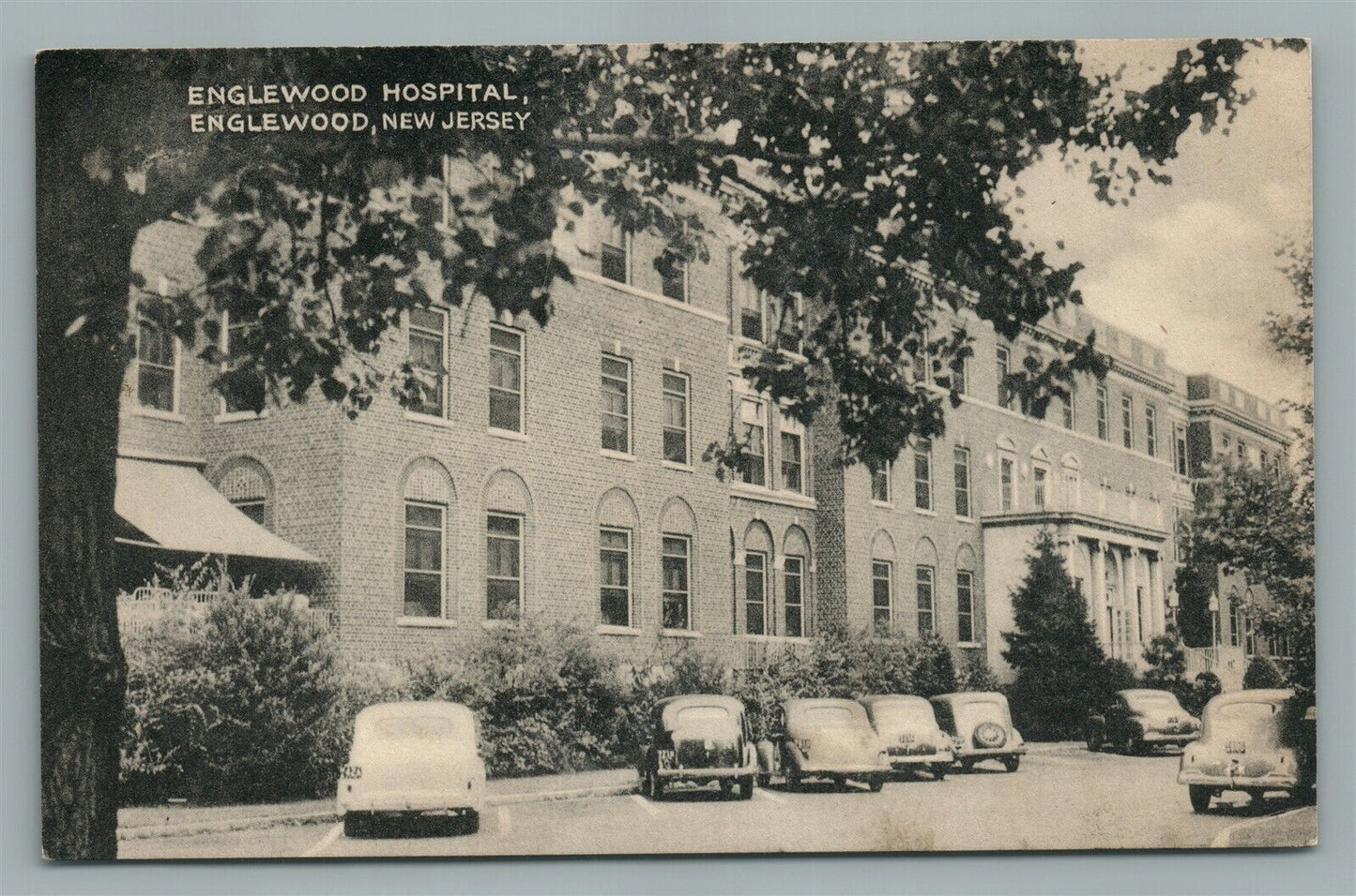 ENGLEWOOD NJ HOSPITAL VINTAGE POSTCARD