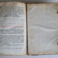 1751 BREVARIUM ROMANUM antique leather w/ brass clasps