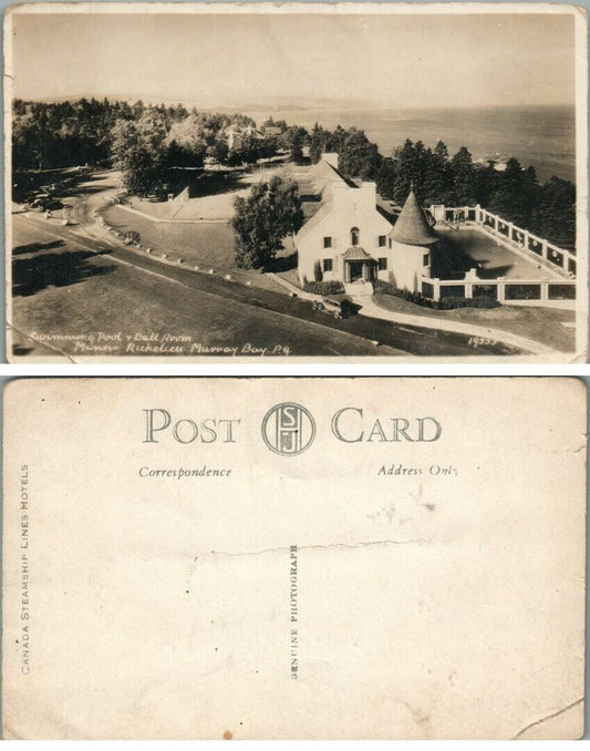 Manoir Richelieu Murray Bay HOTEL Quebec Canada ANTIQUE RPPC REAL PHOTO POSTCARD