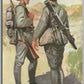 NETHERLANDS MILITARY ANTIQUE POSTCARD GRENADIERS EN JAGERS