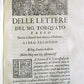 1588 Delle lettere familiari del sig. TORQUATO TASSO antique vellum 16th century