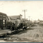 RIDGEWAY WI STATE BANK POST OFFICE ANTIQUE REAL PHOTO POSTCARD RPPC ADVERTISING