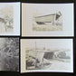 COVERED BRIDGES LOT OF 5 VINTAGE REAL PHOTO POSTCARDS RPPC