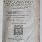 1596 ENGLISH CHRONICLES H. SAVILE antique Rerum Anglicarum Scriptores VELLUM