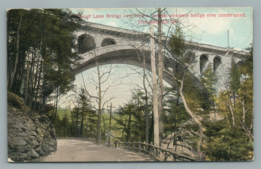 PHILADELPHIA PA WALNUT LANE BRIDGE ANTIQUE POSTCARD