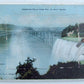 RARE VINTAGE FOLDING POSTCARD AMERICAN FALLS FROM HILL ON GOAT ISLAND NY