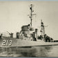 MILITARY SHIP USS WILLIAM T. POWELL VINTAGE REAL PHOTO POSTCARD RPPC