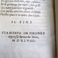 1548 BURLESQUE POETRY by Francesco Berni antique LIBRO DEL L'OPERE BURLESCHE