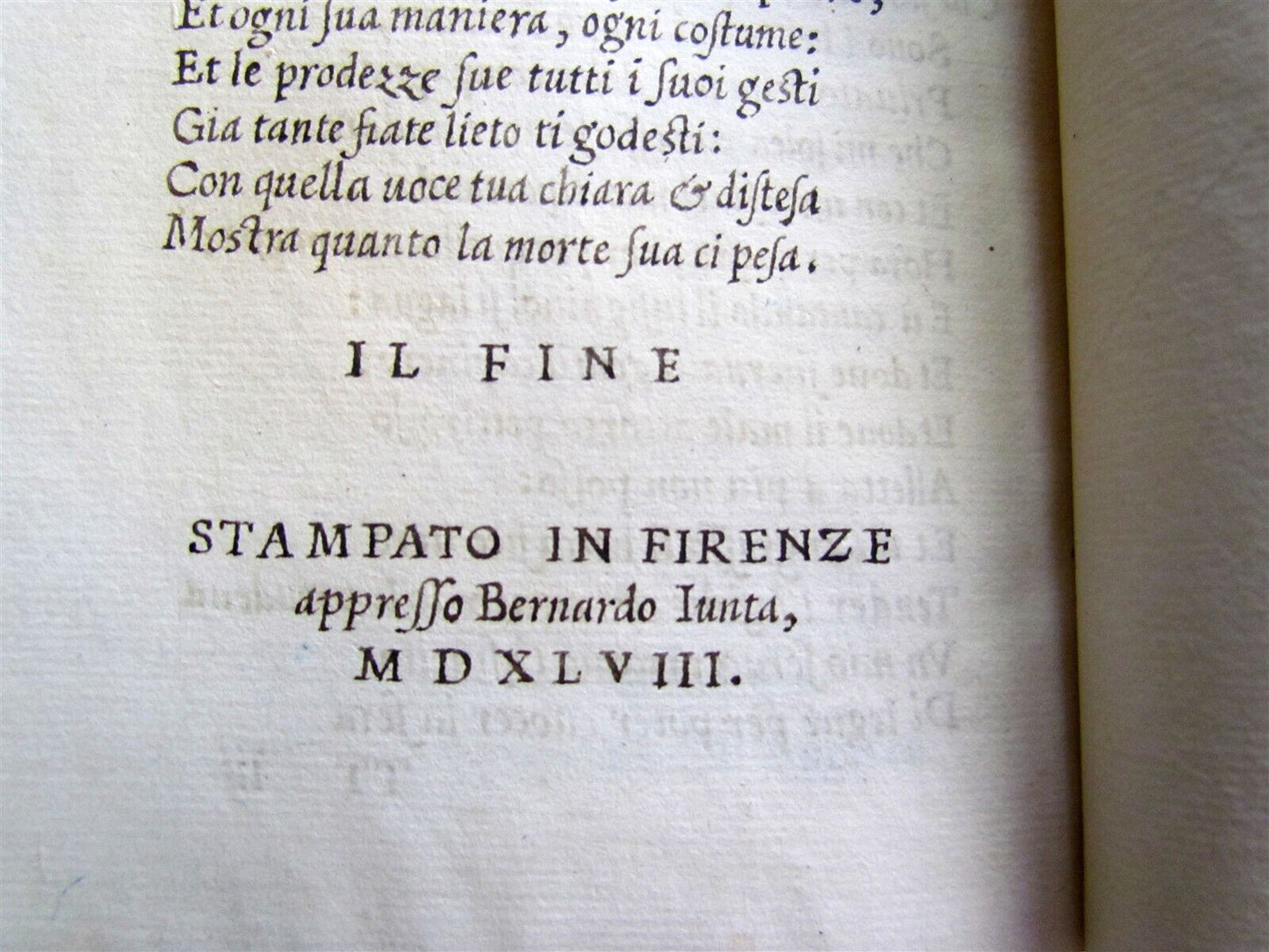 1548 BURLESQUE POETRY by Francesco Berni antique LIBRO DEL L'OPERE BURLESCHE